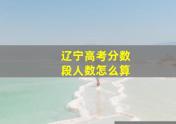 辽宁高考分数段人数怎么算