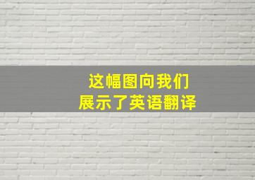 这幅图向我们展示了英语翻译