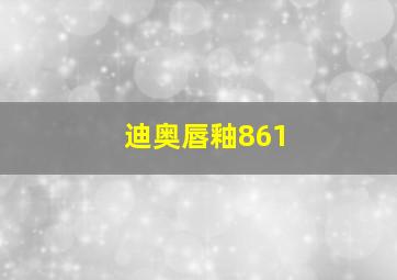 迪奥唇釉861