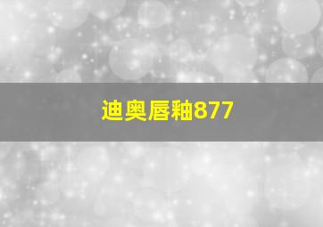 迪奥唇釉877