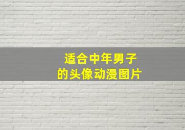 适合中年男子的头像动漫图片