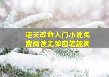 逆天改命入门小说免费阅读无弹窗笔趣阁