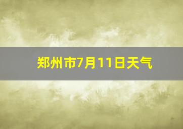 郑州市7月11日天气