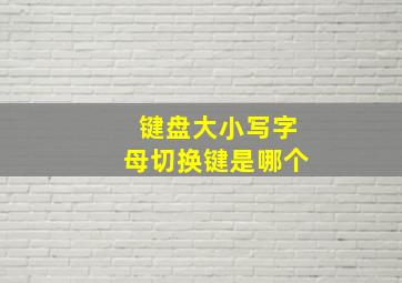 键盘大小写字母切换键是哪个