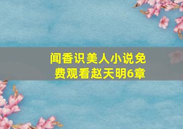 闻香识美人小说免费观看赵天明6章