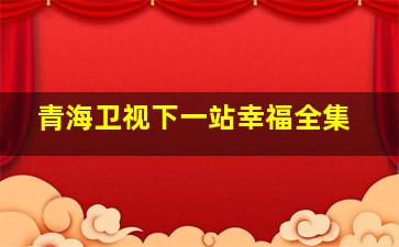 青海卫视下一站幸福全集