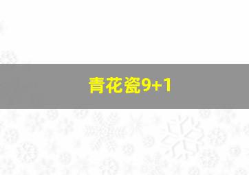 青花瓷9+1