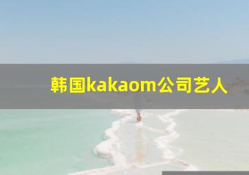 韩国kakaom公司艺人