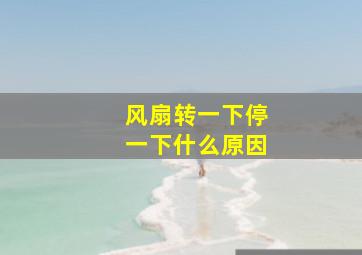 风扇转一下停一下什么原因