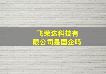 飞荣达科技有限公司是国企吗