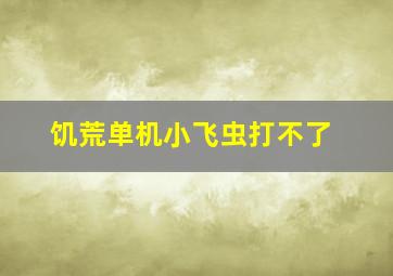 饥荒单机小飞虫打不了