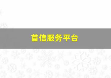 首信服务平台