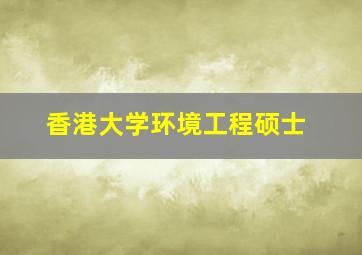 香港大学环境工程硕士