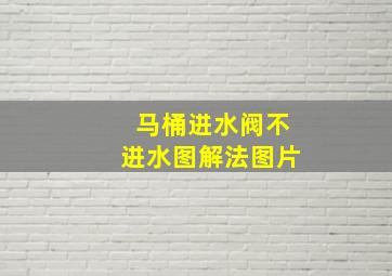 马桶进水阀不进水图解法图片