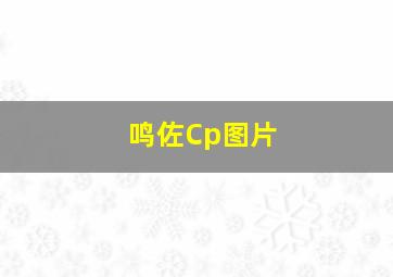 鸣佐Cp图片